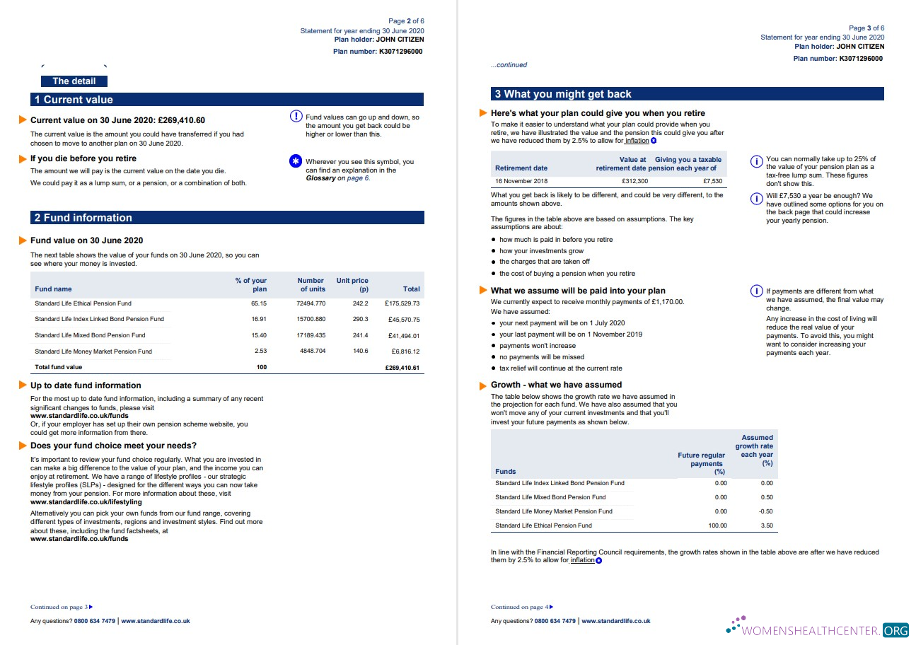 download United Kingdom Standard Life utility bill template in Word and PDF format, 7 pages 3 4 PDF template